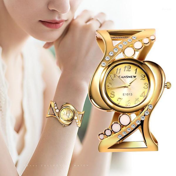 

creative fashion female watches women bracelet watch quartz crystal luxury reloj rhinestone eleagnt mujer saati feminino relogio wristwatche, Slivery;brown