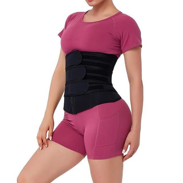 

women's shapers women sports shapewear waist trainer sweating slimming muscle gain modeling strap warm protector, Black;white