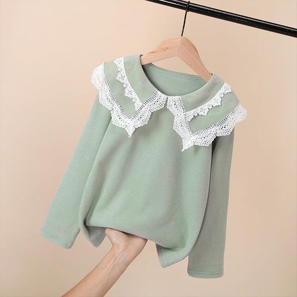 

girls blouse autumn spring kids shirt for baby long sleeve blouses children clothing girl 110 120 130 140 150, White;black