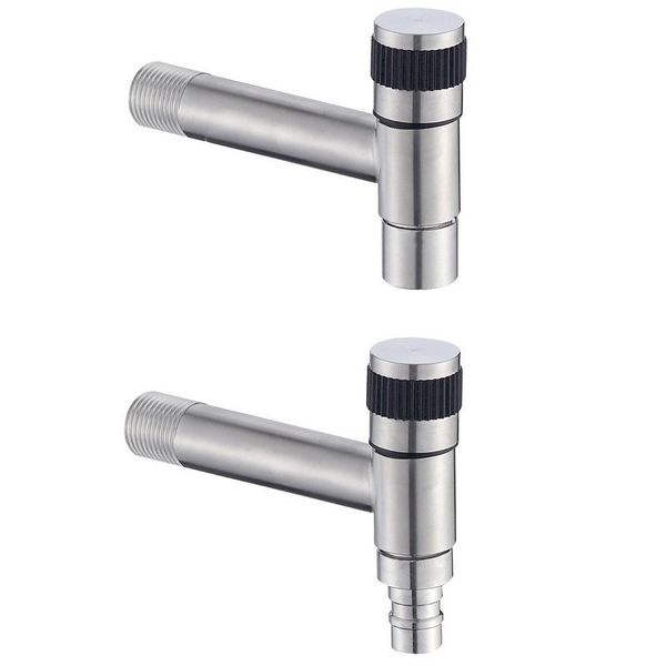 

bathroom sink faucets stainless steel lengthen bibcock washing machine faucet wall mounted cold water tap mop pool for garden outdoor