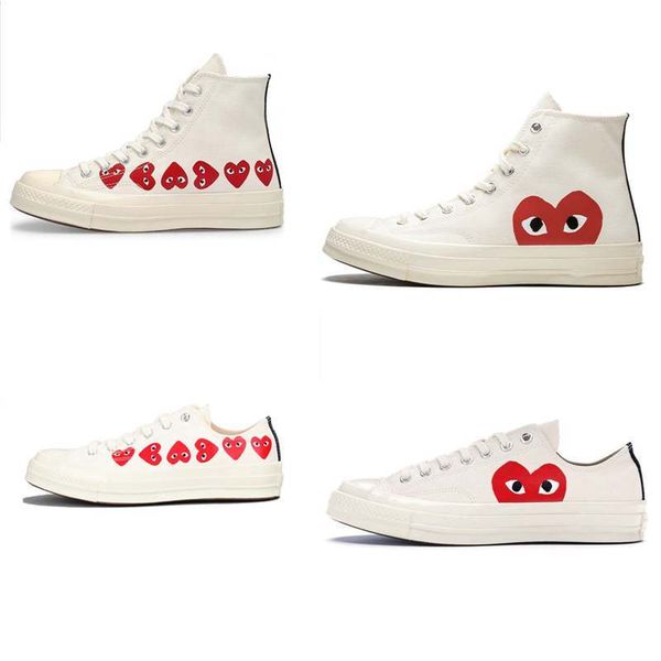 

2021sandals 1970s white skate originals classic 1970 canvas shoes jointly name cdg play big eyes non -skid sports casual snea, Black