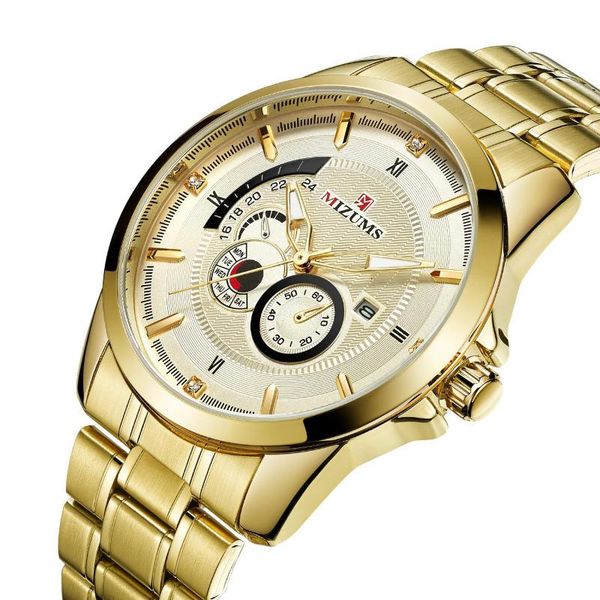 

wristwatches 2021 student sports watch concept creative steel band men's quartz business calendar, Slivery;brown