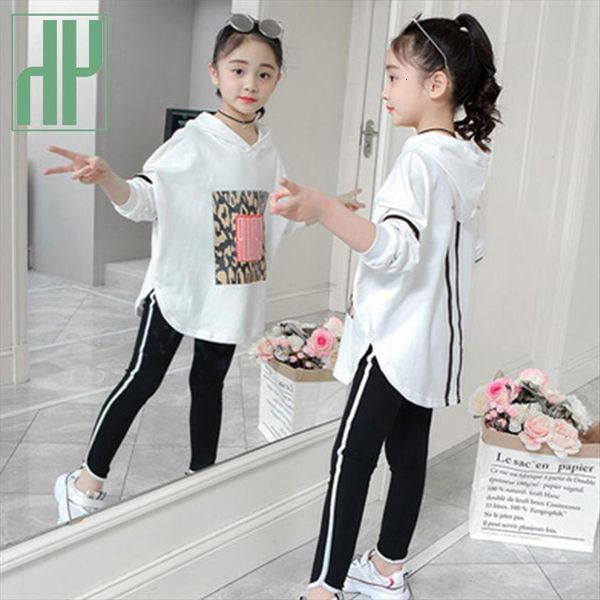 

hh kids clothes girls autumn spring clothing sets long sleeve cotton pants tracksuit boutique childrens outfit, White