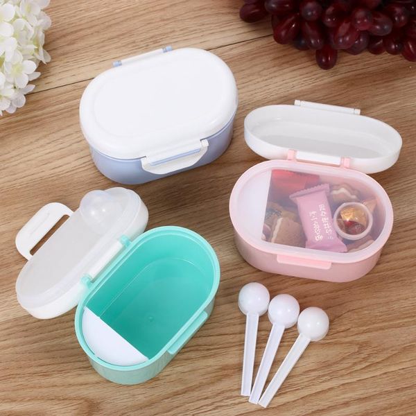 

storage bottles & jars baby milk infants portable powder formula dispenser food container feeding box for kids pp