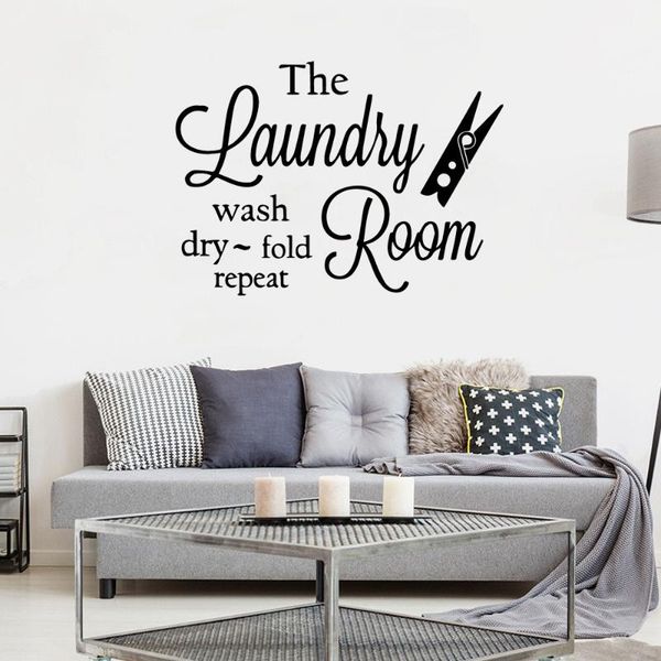 

wall stickers artistic laundry room door sticker waterproof home decoration dw7871