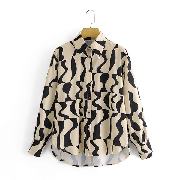

women's yellow spotted shirt 210524, White