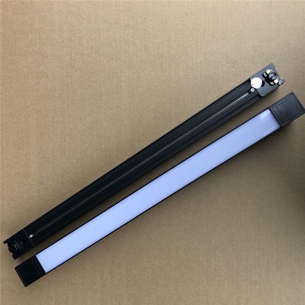 

track lights 2 line fashion art long light spotlights aluminum lamp 20w 30w spot led rail lighting for shop living room