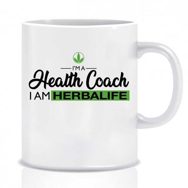 

mugs i'm a health coach coffe funny herbalife lover coofe cup eco friendly cups