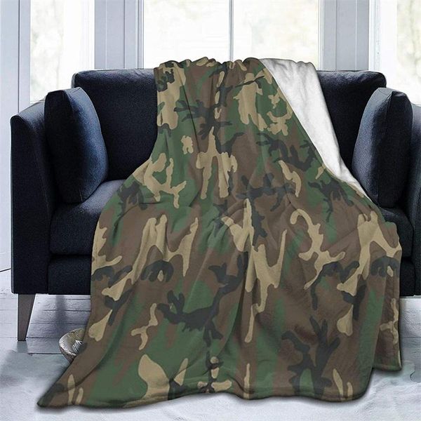 

blankets military camo cubre camara green throw blanket 3d print on demand sherpa super comfortable for sofa thin quilt