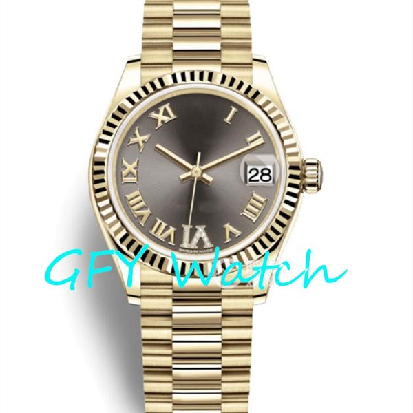 

wristwatches ladies 31 automatic mechanical watch miyota8215, world brand sss 1:1 stainless steel strap, n2871 movement, Slivery;brown