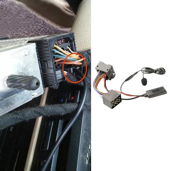 

car bluetooth 5.0 aux cable microphone handsmobile phone calling adapter for- e46 2002-2006 towel