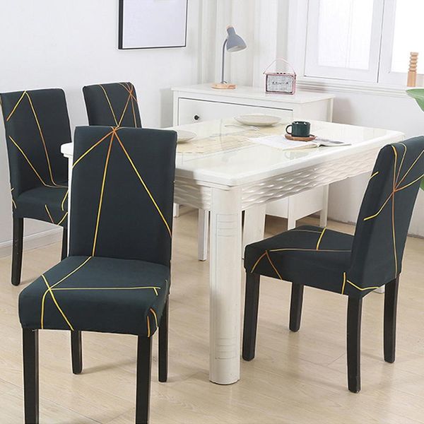 

chair covers anti-slip anti-dirty european seat cover waterproof checked elastic stretch fabric dining office living room