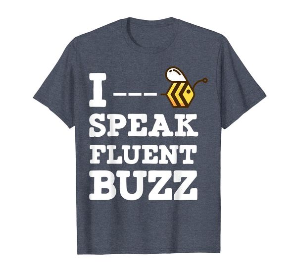 

beekeepers speak fluent buzz funny t shirt, White;black