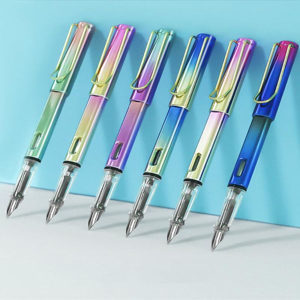 

estudantes caneta especial caligrafia escrita 0.38mm extra fino escuro brilhante ponta dura tinta sac pode substit fountain pens