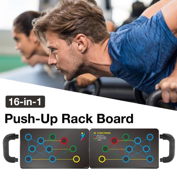 

16-in-one push-up support board with handle portable bracket abdominal muscle trainer fitness machine for home gym accessories