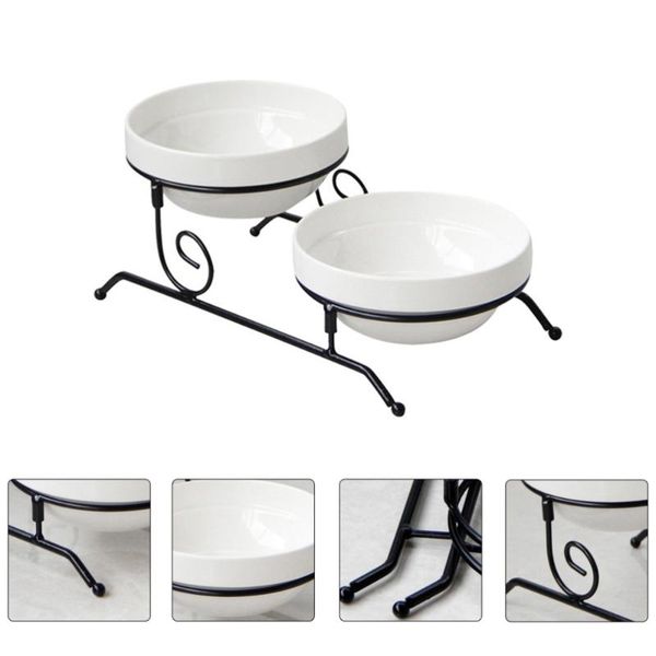 

dishes & plates 1pc practical fruit rack detachable structure shelf dessert (black)