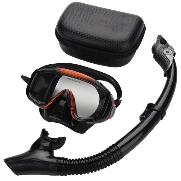 

diving masks anti-fog scuba mask set underwater swimming silicone mask+breathing tube snorkeling equipment