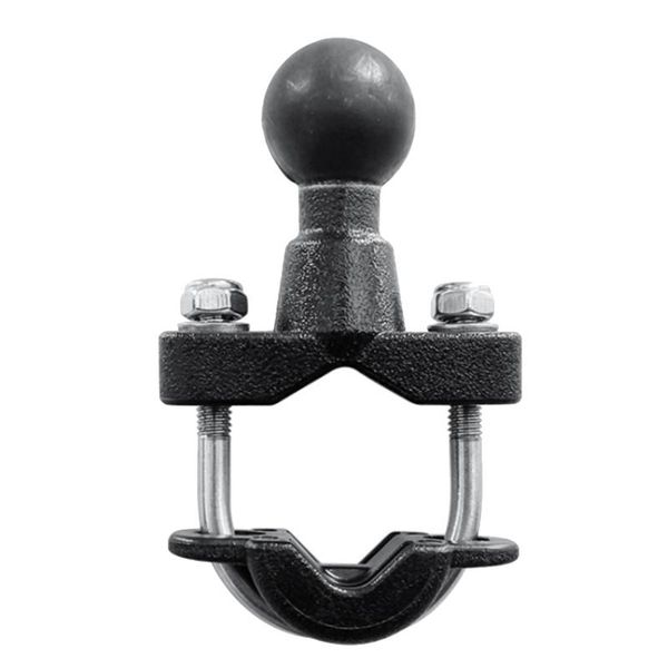 

motorcycle handle bar rail mount 37mm width u-bolt mounting base with 1 inch ball for gps work ram mounts cell phone & holders