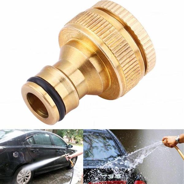 

watering equipments 1pcs pure brass faucets standard connector washing pipe connect fitting hose gun quick connections machine s3m2