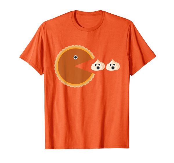 

Pumpkin Pie Eating Whipped Cream Thanksgiving Day T-Shirt, Mainly pictures
