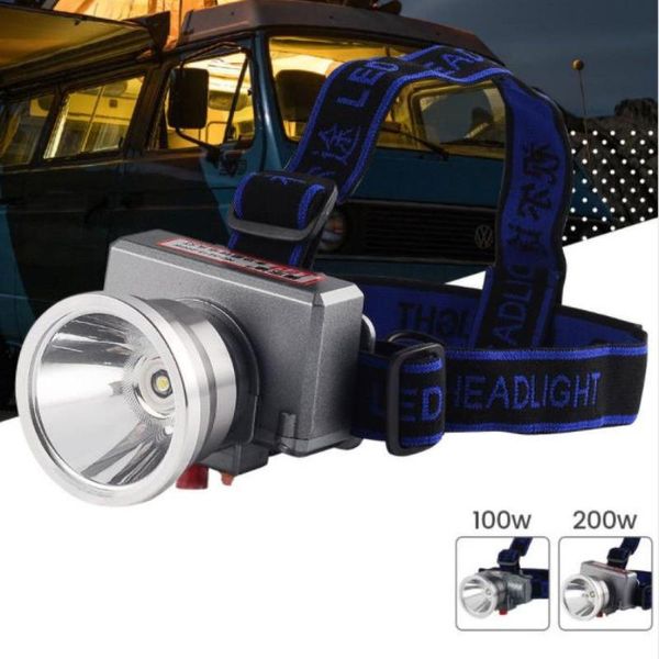 

headlamps led highlight headlight camping bulb rechargeable outdoor waterproof head-mounted 100w200w night fishing strong light