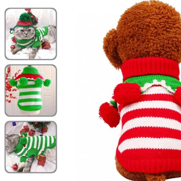 

cat costumes polyester practical warm sweater decorative pet two-leg cats supplies