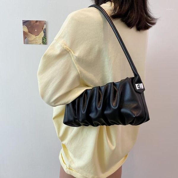 

evening bags ladies hand 2021 lock black baguette bag aesthetic shoulder women designer crossbody green tote1