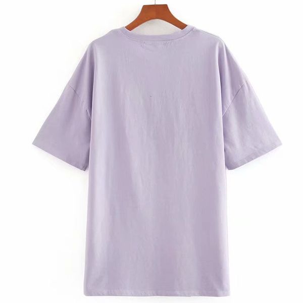 

t shirt summer new short-sleeved round neck cartoon comic chic women's t-shirt harajuku mermaid fun print female, White