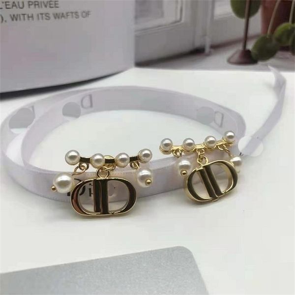

special offer designer jewelry 2021 letter pearl fashion 925 silver needle earrings female ck70