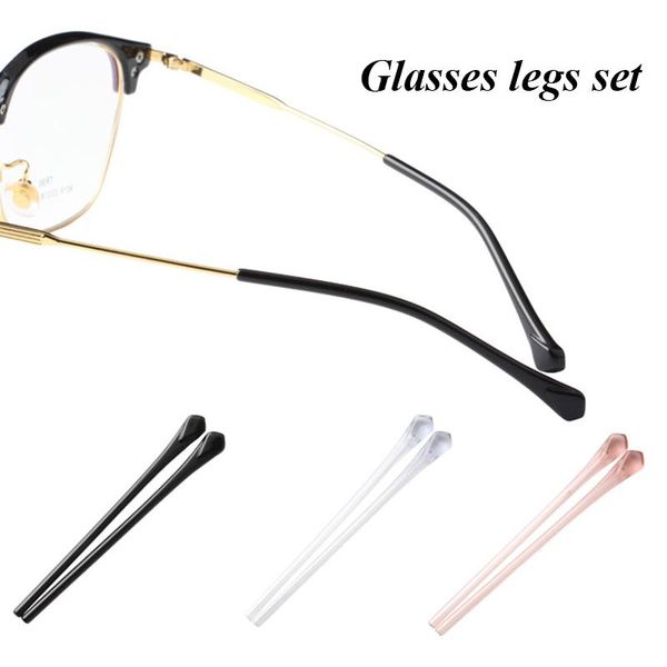 

sunglasses frames 1 pair glasses holder cover eyewear accessories eyeglasses frame anti slip thin round hole leg, Silver