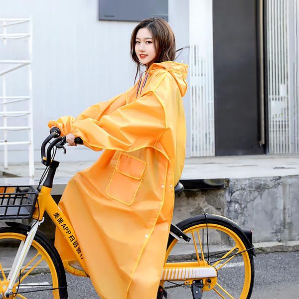 

raincoats long rain poncho woman raincoat waterproof transparent yellow coat motorcycle jacket clothing rainwear gift