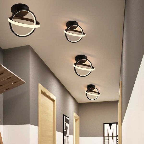 

ceiling lights drop ship d25cm led lamp modern fixture surface mount corridor light for home decor balcony gold/black/white