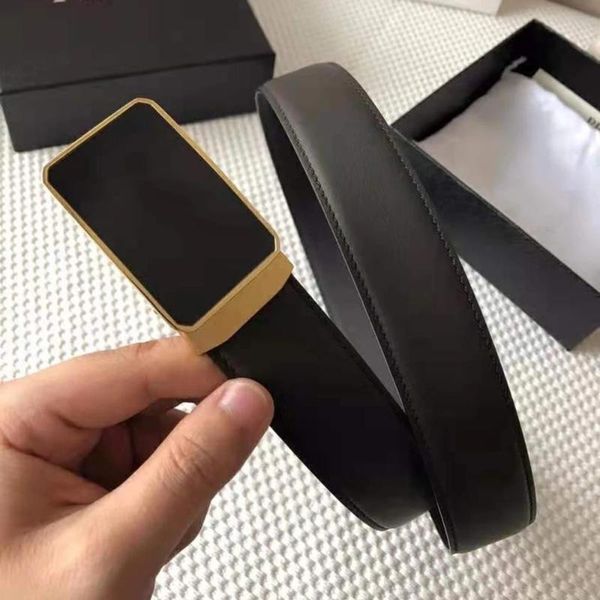 

belts automatic 3.4cm adjustable genuine leather for men jeans fashion luxury classic brand designer belt original box, Black;brown