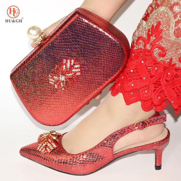 

dress shoes latest italian lady style and bag set women for party red color pumps, Black