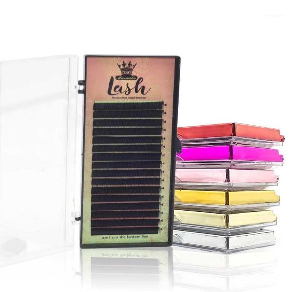 

natural soft faux mink eyelash extension c/d volume individual lashes glossy black eyelashes makeup cilia bulk professional false1