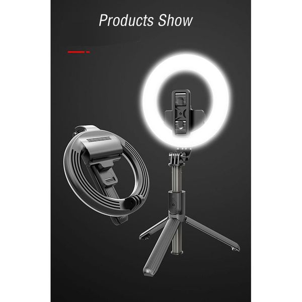 

selfie monopods the l07 bluetooth stick portable 5 inch ring net red fill light anchor beauty suitable for various mobile phone