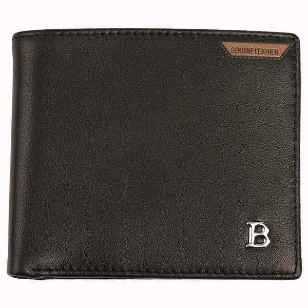 

wallets baborry 2021 100% genuine leather men wallet small mini card holder mens pocket retro purse, Red;black
