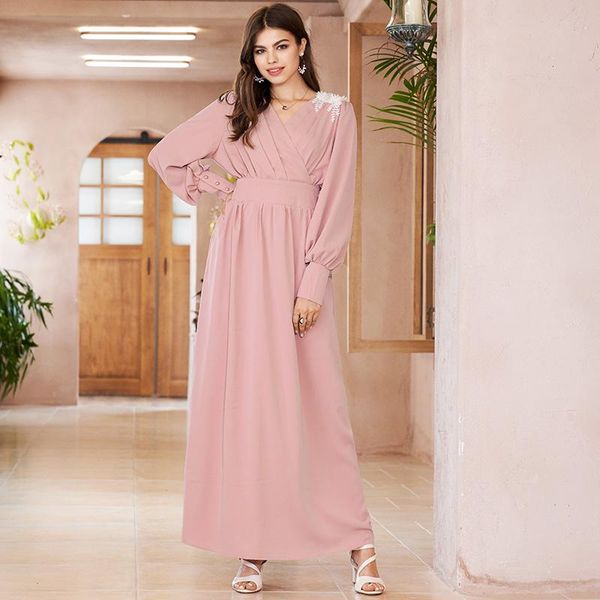 

casual dresses women backless dress elegant banquet high waist appliques decoration latern long sleeve maxi, Black;gray