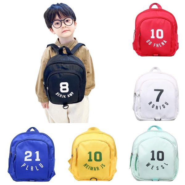 

storage bags kids boys girls backpack number print school kindergarten infant baby girl boy schoolbag escolares gift