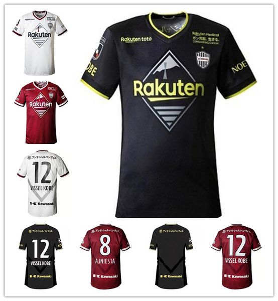 

21 22 j1 league vissel soccer jersey japan 2021 2022 home away football shirt uniforms uniform gotoku a.iniesta david villa podolski samper, Black;yellow