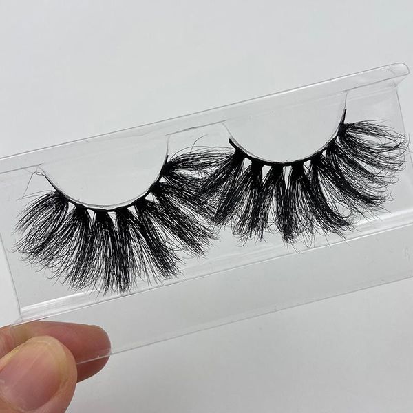 

false eyelashes volume mink lashes dramatic fluffy 25mm long messy reusable cruelty eye lash