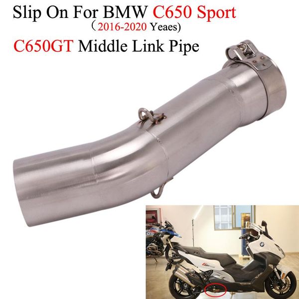 

motorcycle exhaust system slip on for c650 sport c650gt c600 2021-2021 years escape modified middle connect link pipe 51mm muffler