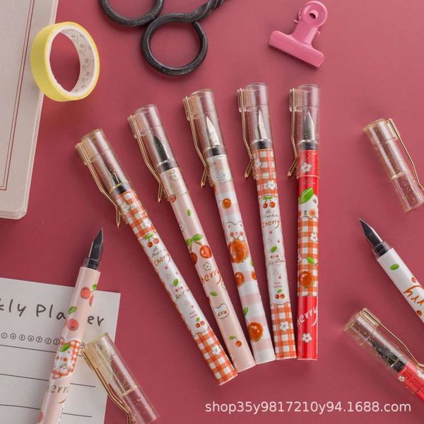 

ins high value white bear cherry orchard pen set