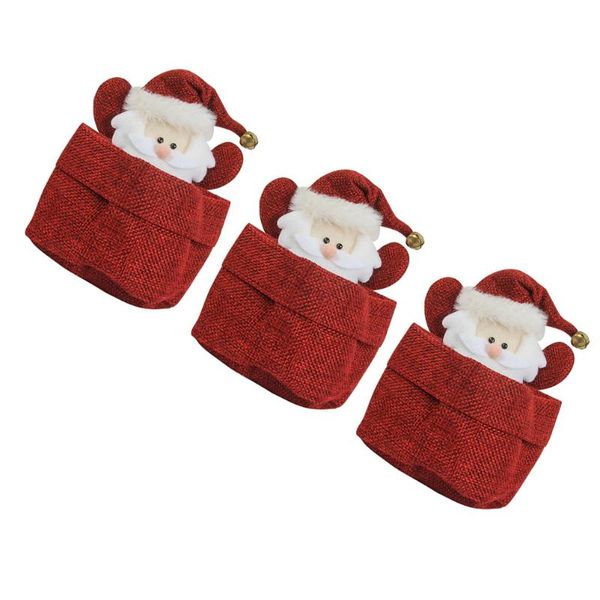 

gift wrap 3pcs christmas bag diy cloth candy xmas themed storage pouch