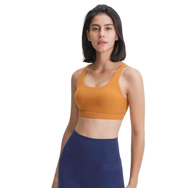 

lu-211 naked feel workout gym sport bras women mid support shockproof push up yoga athletic fitness energy bra crop top, White;red