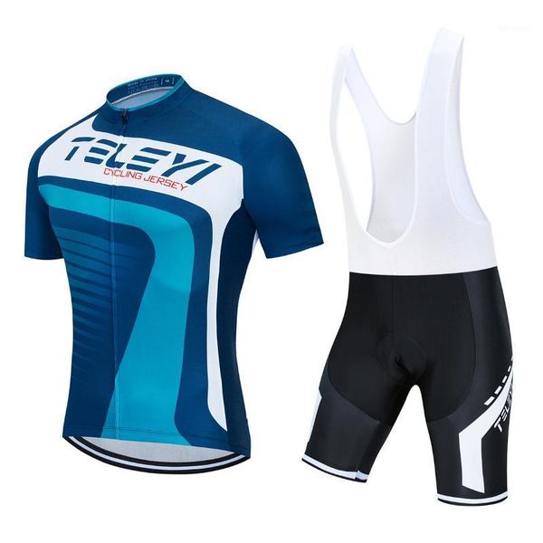 

men's summer short sleeve cycling uniform dress outfit mtb jersey sets mountain bike clothes kits bicycle clothing suits1, Black;blue