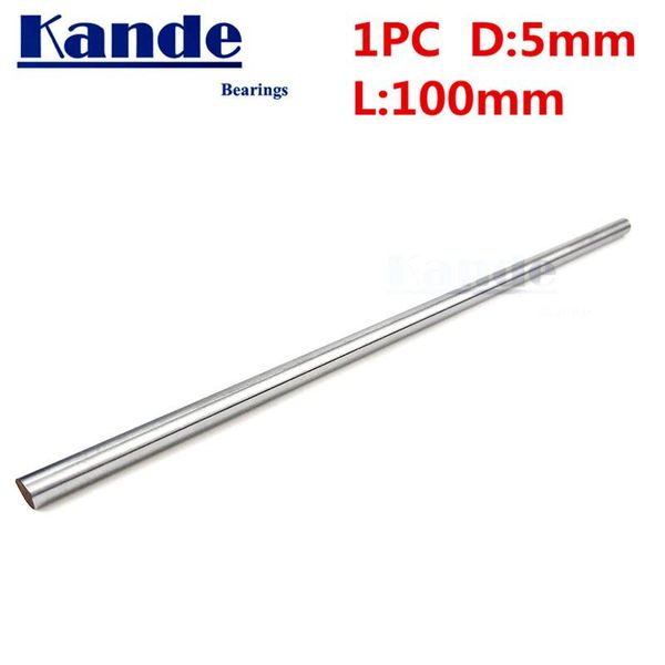

bearings kande 1pc d: 5mm 3d printer rod shaft linear chrome plated cnc parts 100mm hardened