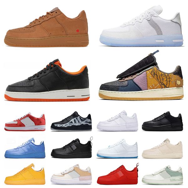 

designer running shoes 1 one low mens womens mca what the halloween glow in the dark cactus jack black skeleton white grey fog sail gum trai