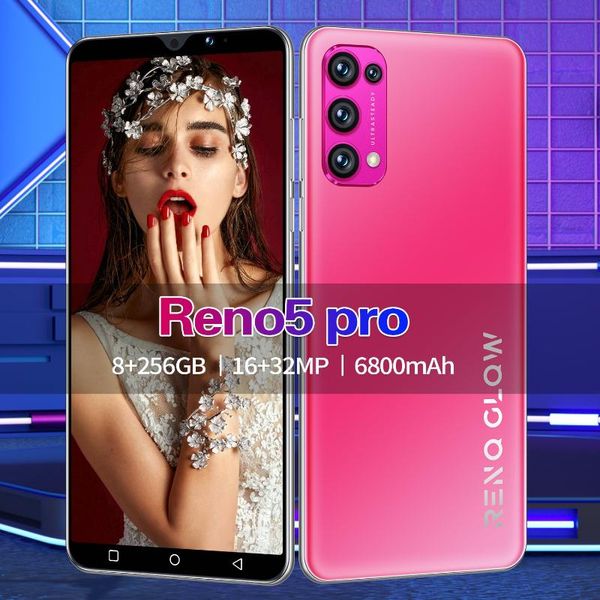 

cell phone pouches rino5 pro 6.0 inch 128/256gb 16+32mp 10 core phones face fingerprint id android smart mtk6889
