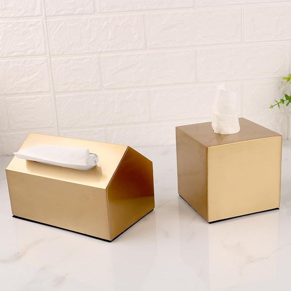 

tissue boxes & napkins luxury pure brass metal box for remove paper napkin holder deskorgnizer house-shape storage